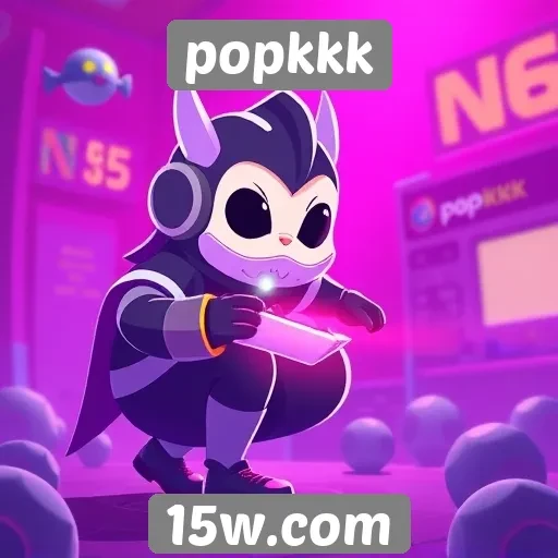 Tendências de design de jogos no site popkkk